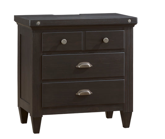Sierra - Drawer Nightstand - Obsidian - Premium Accent Nightstands from Magnussen Furniture - Just $657.50! Shop now at brett interiors