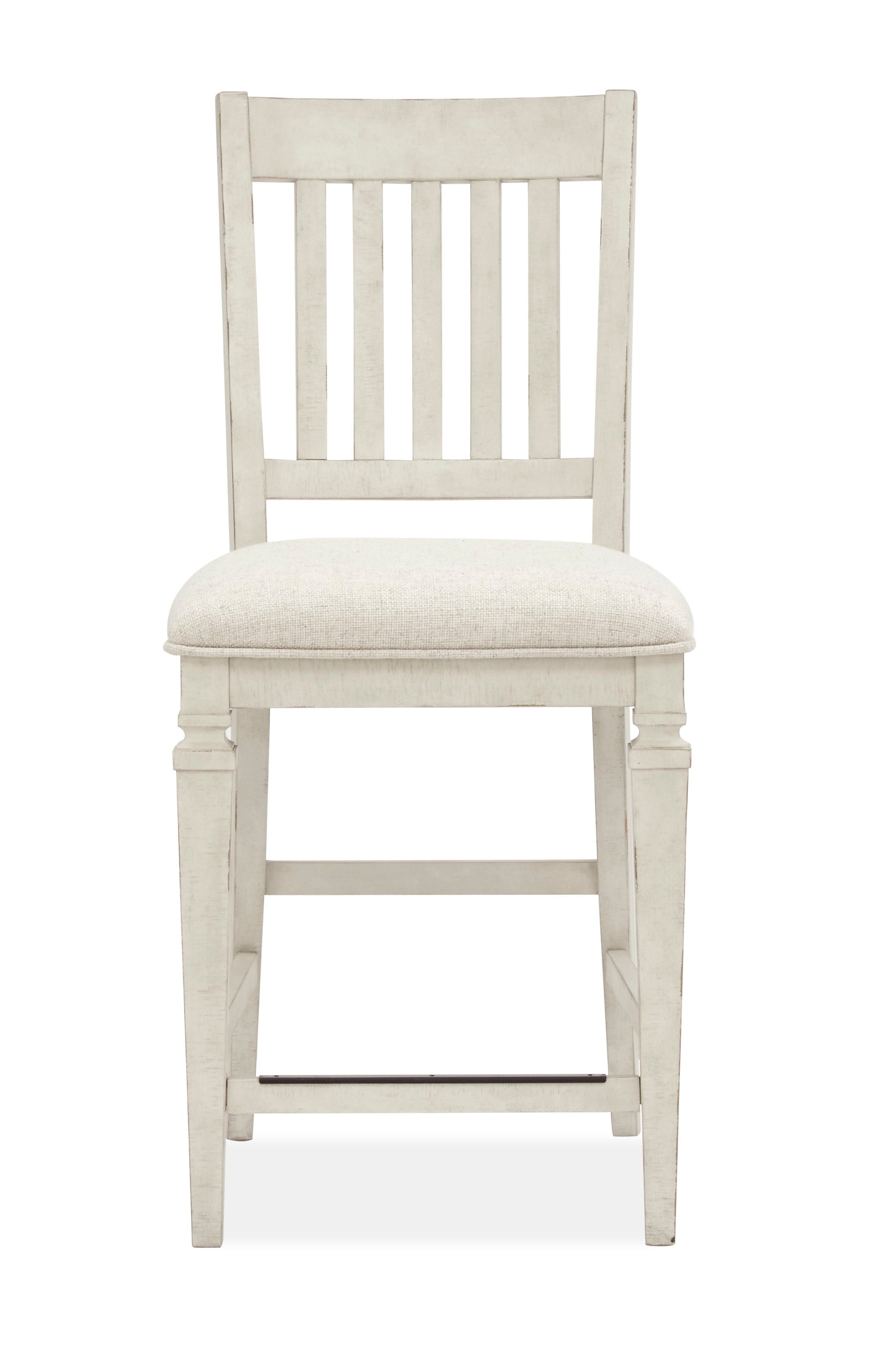 Newport - Counter Dining Chair With Upholstered Seat (Set of 2) - Alabaster - Premium Chair Sets from Magnussen Furniture - Just $550! Shop now at brett interiors
