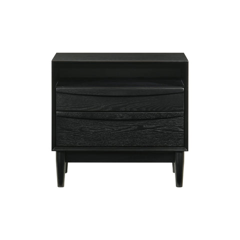 Artemio - 2 Drawer Wooden Nightstand With Shelf - Premium Accent Nightstands from Armen Living - Just $432.50! Shop now at brett interiors