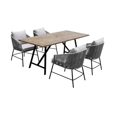 Frinton And Calica - Dining Set - Premium 5 Piece Outdoor Sets from Armen Living - Just $3332.50! Shop now at brett interiors