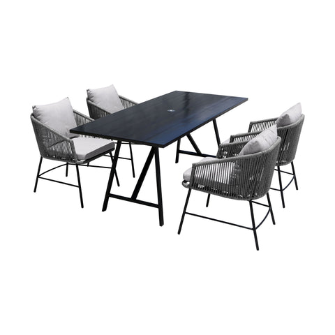 Frinton And Calica - Dining Set - Premium 5 Piece Outdoor Sets from Armen Living - Just $3332.50! Shop now at brett interiors