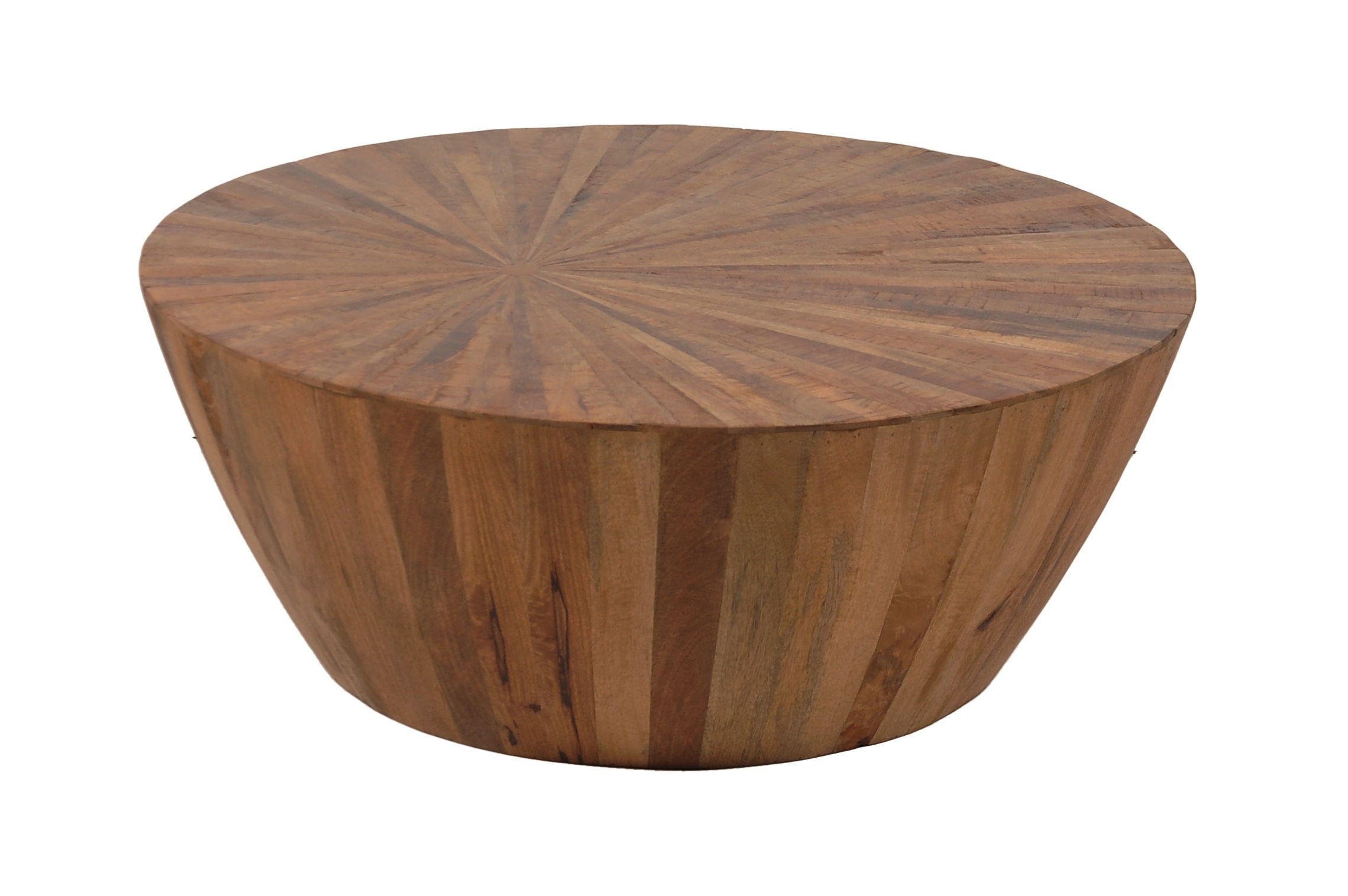 Del Sol - Solid Wood Table With Offset Sunburst Patterned Top - Premium Cocktail Tables from Coast2Coast Home - Just $1237.50! Shop now at brett interiors