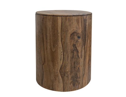 Balam - Chairside Table - Almond / Barrel Brown - Premium Chair Side Tables from International Furniture Direct - Just $412.50! Shop now at brett interiors