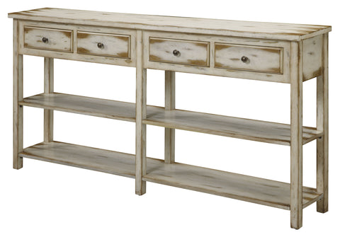 Sharyn - Four Drawer Console Table - Ada Antique White - Premium Console Tables from Coast2Coast Home - Just $2475! Shop now at brett interiors