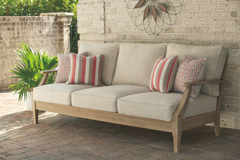 Clare - Beige - Sofa With Cushion - Premium Sofas from Ashley Furniture - Just $1413.13! Shop now at brett interiors