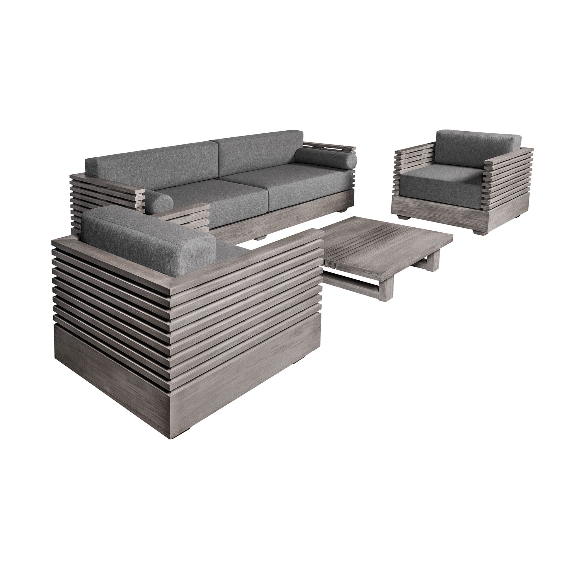 Vivid - Outdoor Patio 4 Piece Conversation Set - Premium 4 Piece Outdoor Sets from Armen Living - Just $7440! Shop now at brett interiors