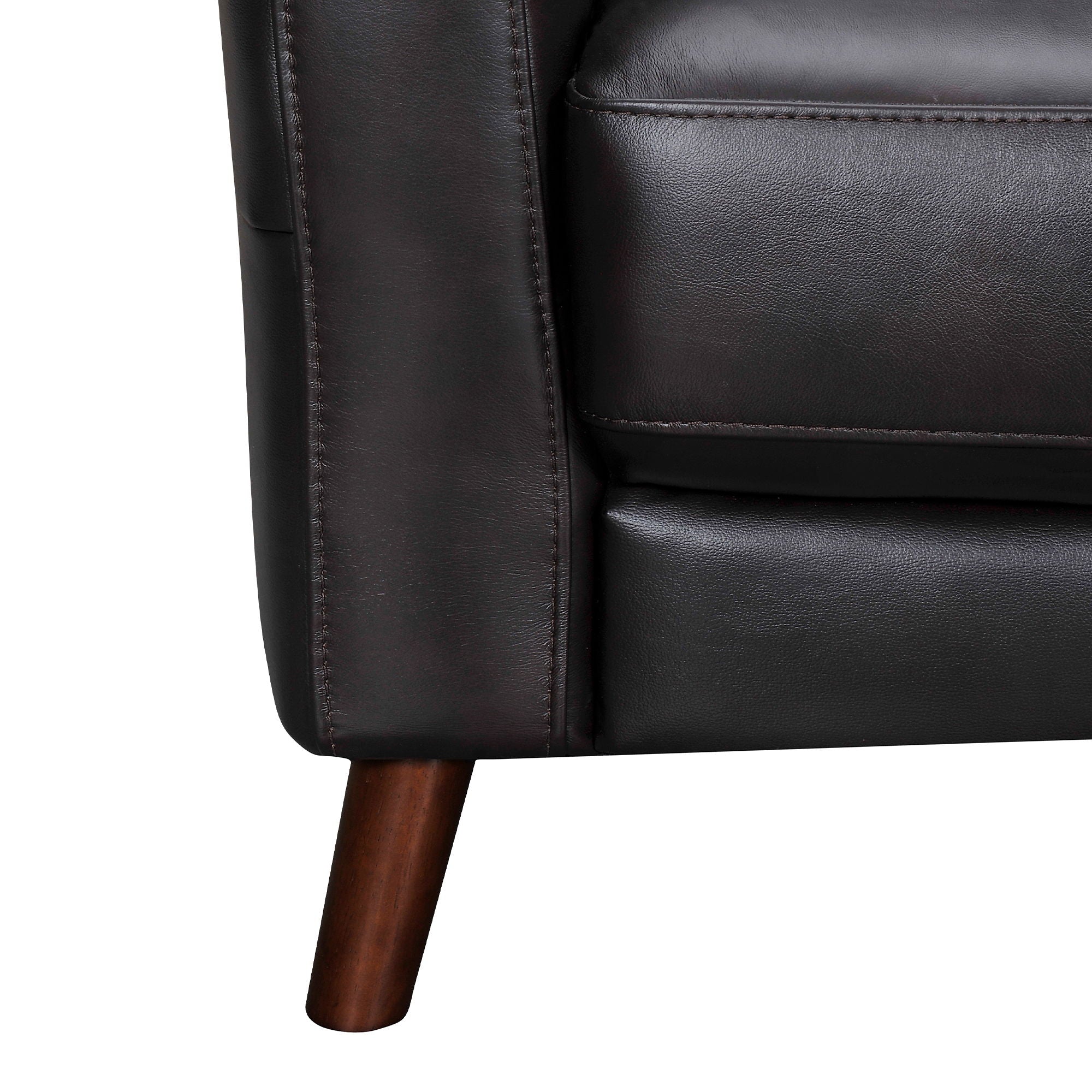 Almafi - 82" Leather Sofa - Premium Stationary Sofas from Armen Living - Just $3010! Shop now at brett interiors