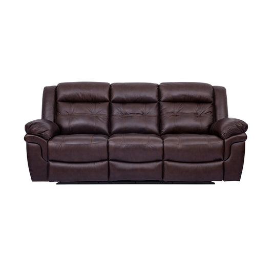 Marcel - Manual Reclining 2 Piece Sofa And Recliner Set - Dark Brown - Premium 2 Piece Living Room Sets from Armen Living - Just $3815! Shop now at brett interiors
