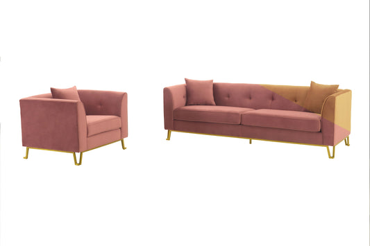 Everest - Upholstered Sofa & Chair Set - Premium 2 Piece Living Room Sets from Armen Living - Just $3725! Shop now at brett interiors