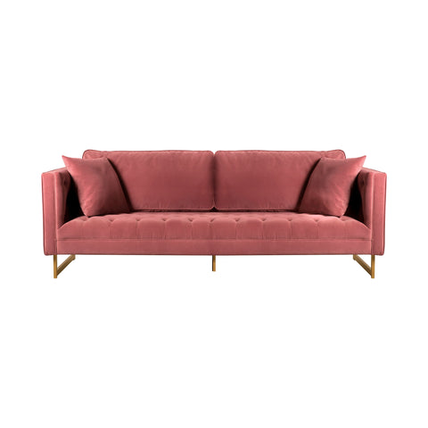 Lenox - Modern Sofa With Brass Legs - Premium Stationary Sofas from Armen Living - Just $2185! Shop now at brett interiors