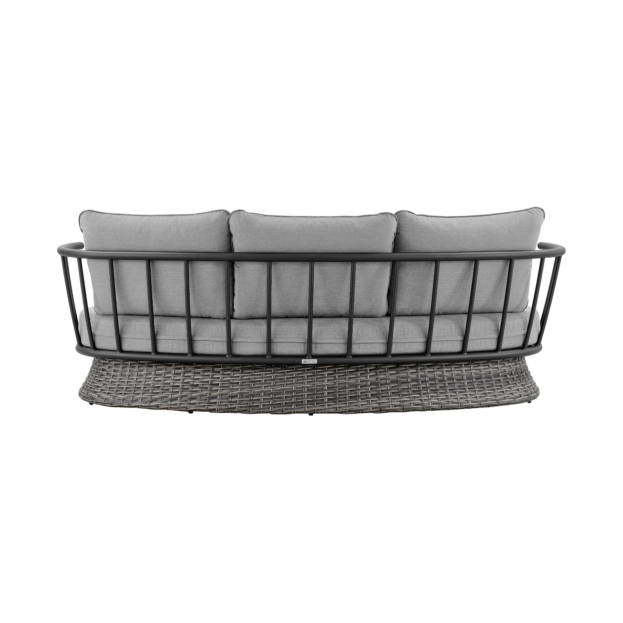 Giotto - 4 Piece Outdoor Patio Furniture Set With Cushions - Black / Gray - Premium 4 Piece Outdoor Sets from Armen Living - Just $6067.50! Shop now at brett interiors