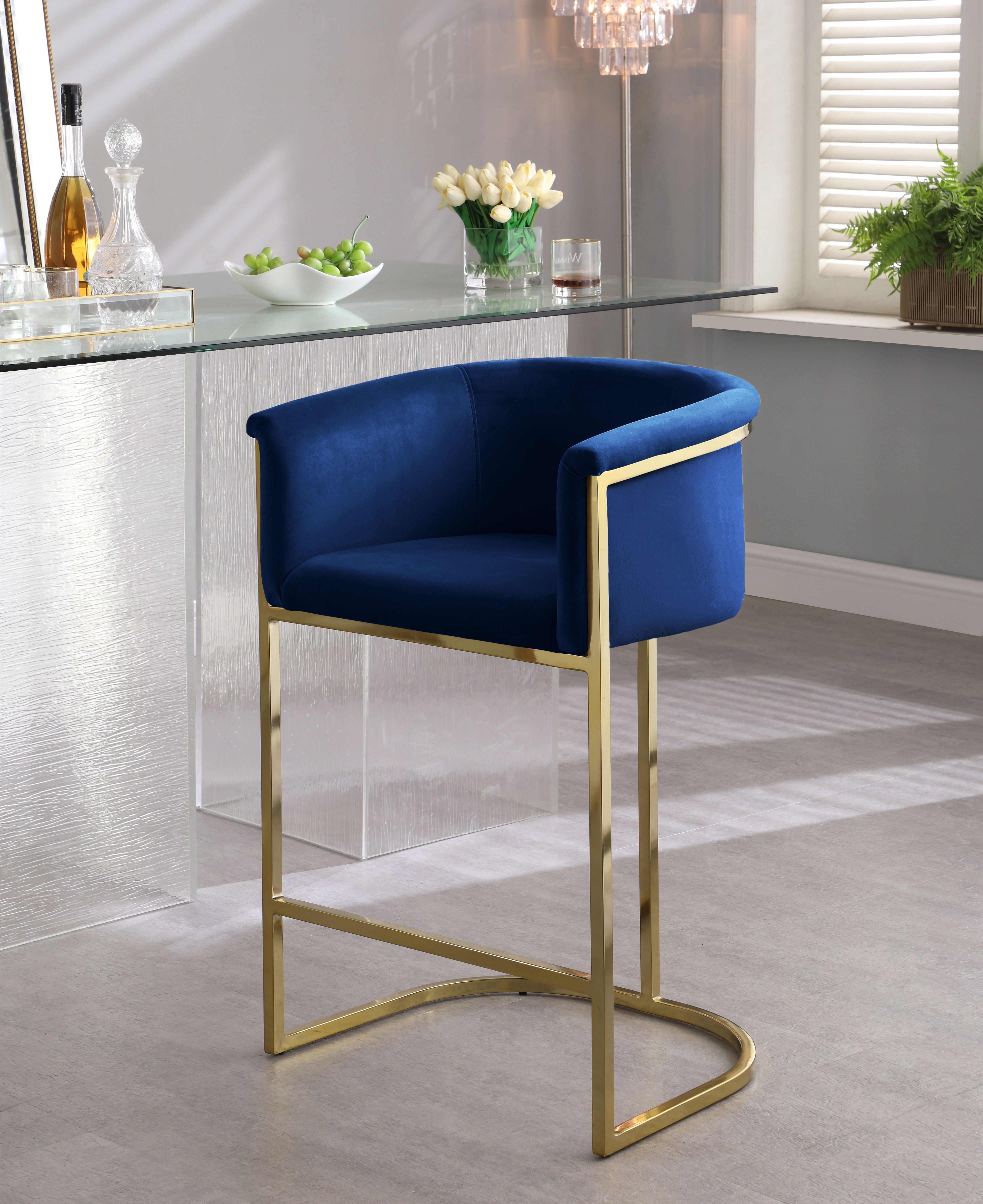 Donatella - Stool - Premium Adjustable Height from Meridian Furniture - Just $537.50! Shop now at brett interiors