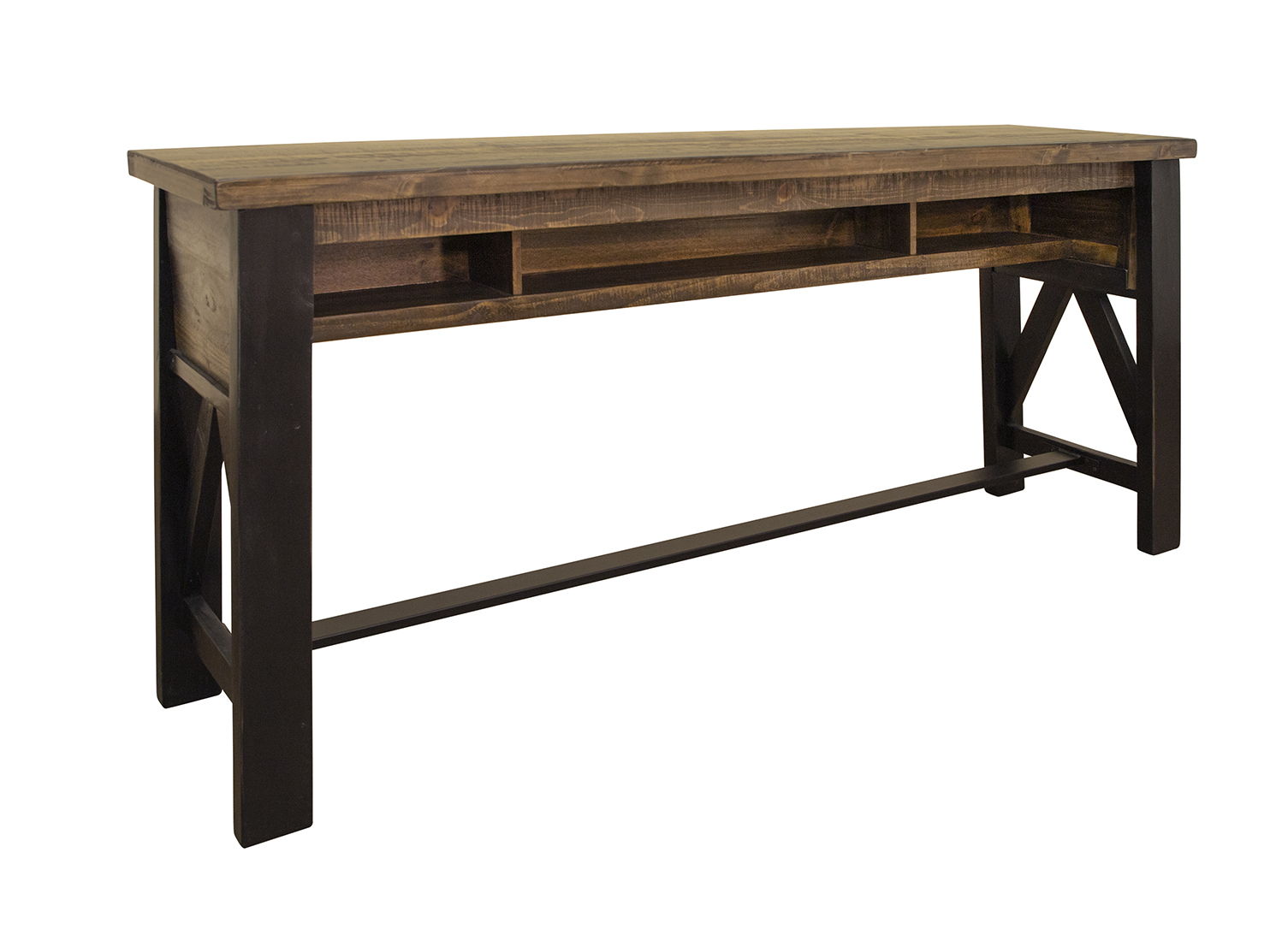Loft Brown - Counter Height Sofa Table - Two Tone Gray / Brown - Premium Sofa Tables from International Furniture Direct - Just $932.50! Shop now at brett interiors