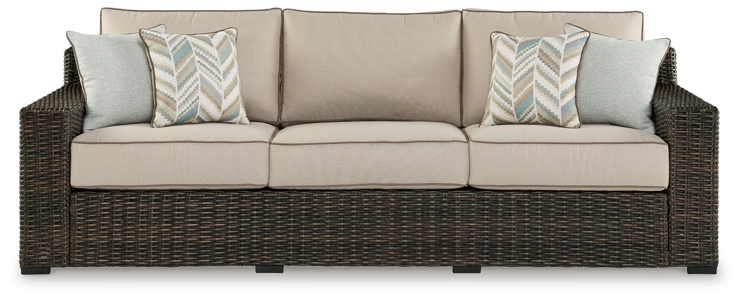 Coastline Bay - Brown - Sofa With Cushion - Premium Sofas from Signature Design by Ashley® - Just $1800.63! Shop now at brett interiors