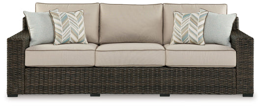 Coastline Bay - Brown - Sofa With Cushion - Premium Sofas from Signature Design by Ashley® - Just $1800.63! Shop now at brett interiors