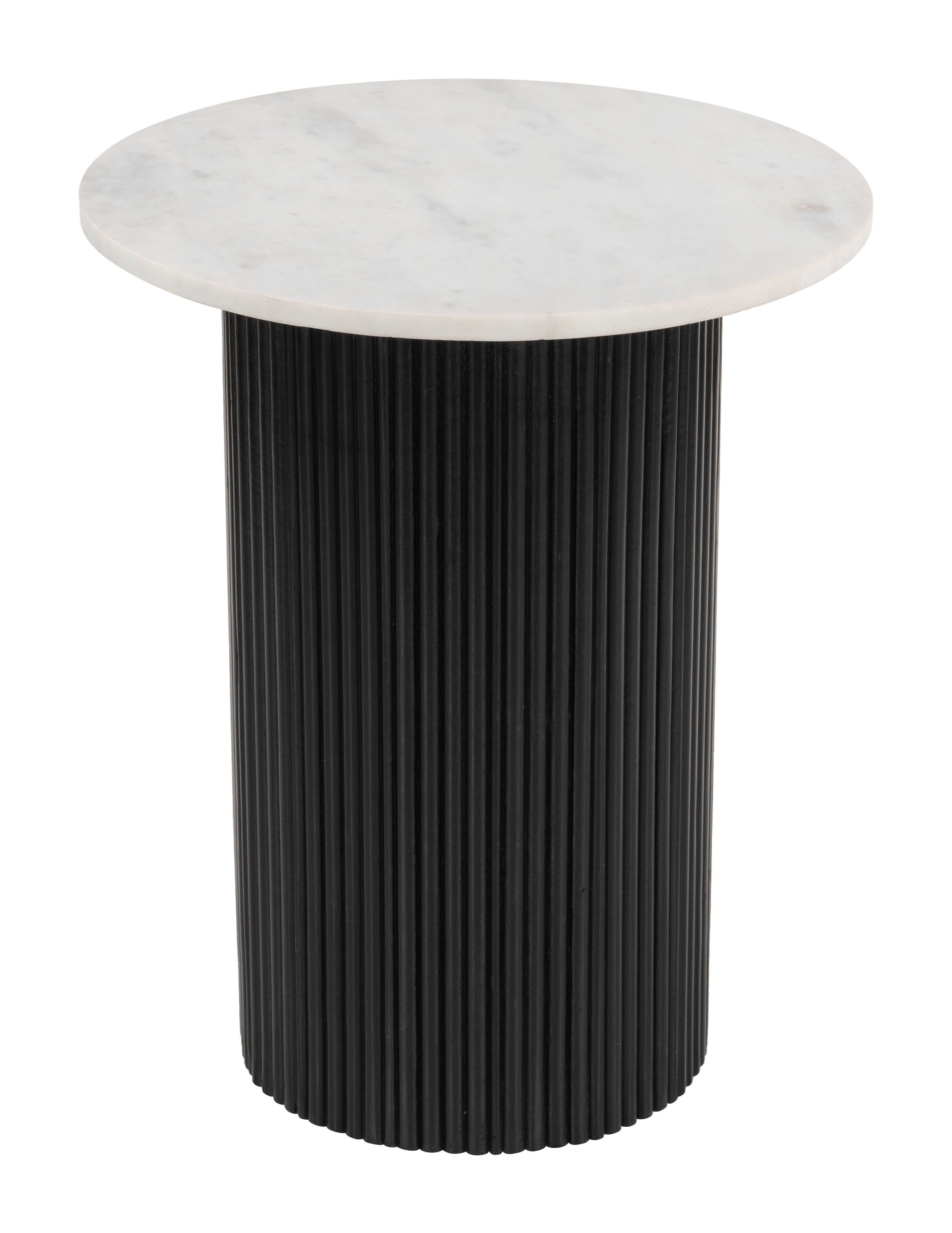 Izola - Side Table - White / Black - Premium Side Tables from Zuo Modern - Just $750! Shop now at brett interiors