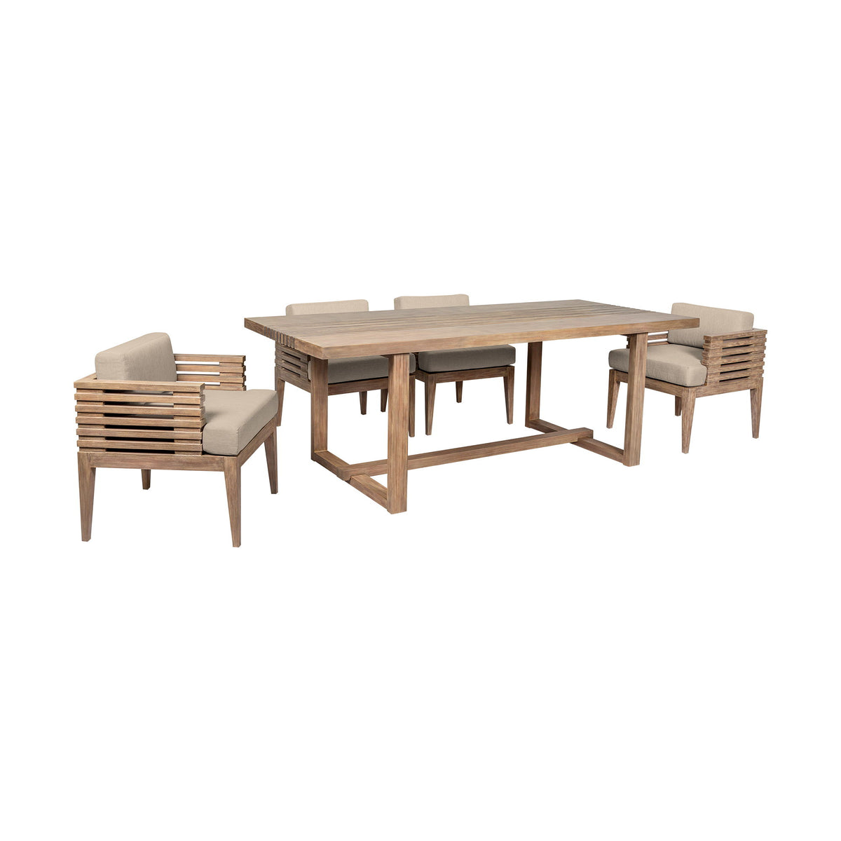 Vivid - Outdoor Patio Dining Set - Premium 5 Piece Outdoor Sets from Armen Living - Just $5450! Shop now at brett interiors