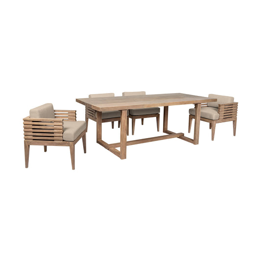 Vivid - Outdoor Patio Dining Set - Premium 5 Piece Outdoor Sets from Armen Living - Just $5450! Shop now at brett interiors