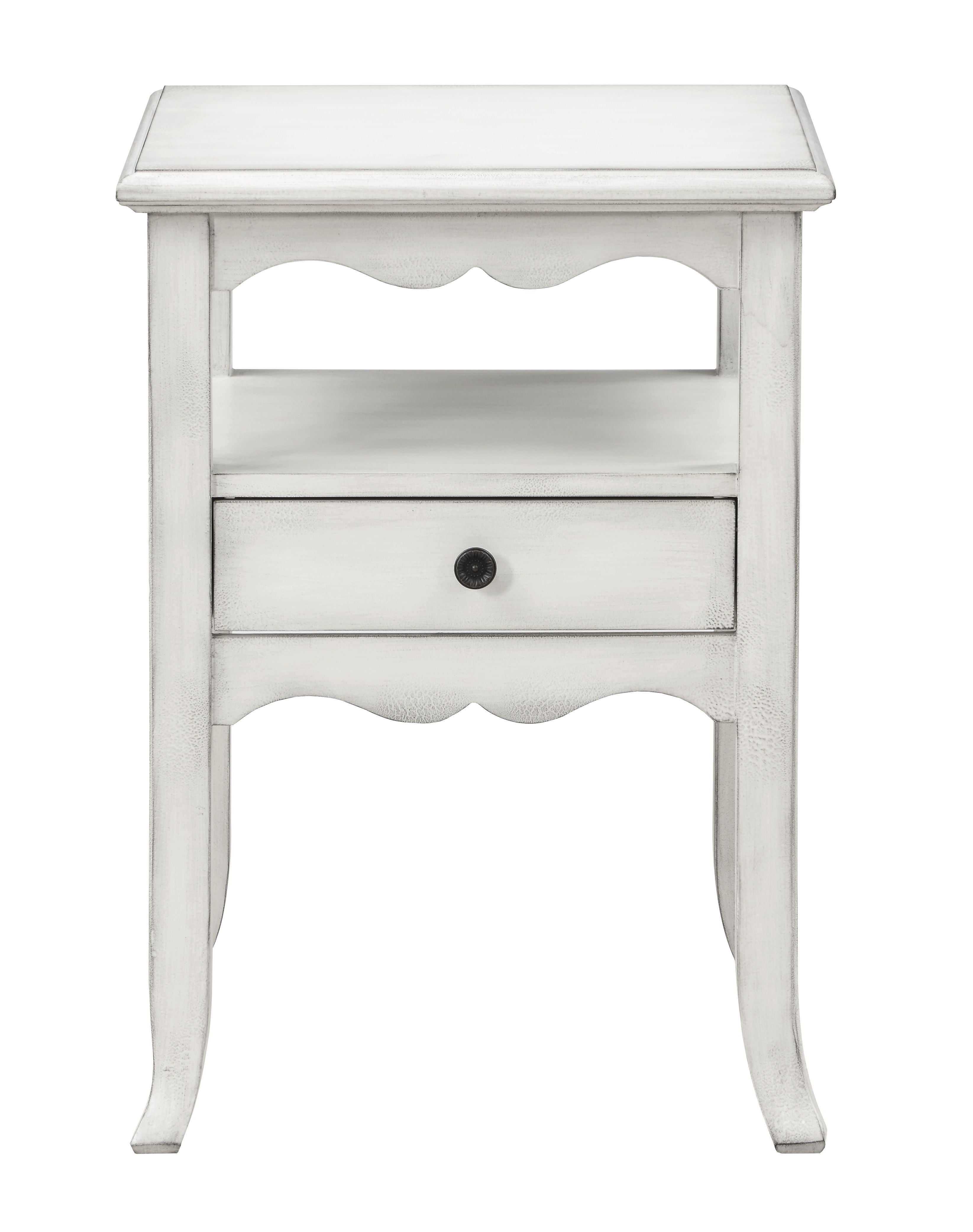 Ovid - One Drawer Accent Table - Burnished White - Premium Accent Tables from Coast2Coast Home - Just $1237.50! Shop now at brett interiors