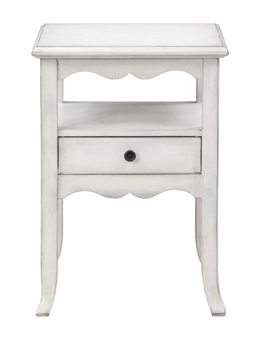 Ovid - One Drawer Accent Table - Burnished White - Premium Accent Tables from Coast2Coast Home - Just $1237.50! Shop now at brett interiors