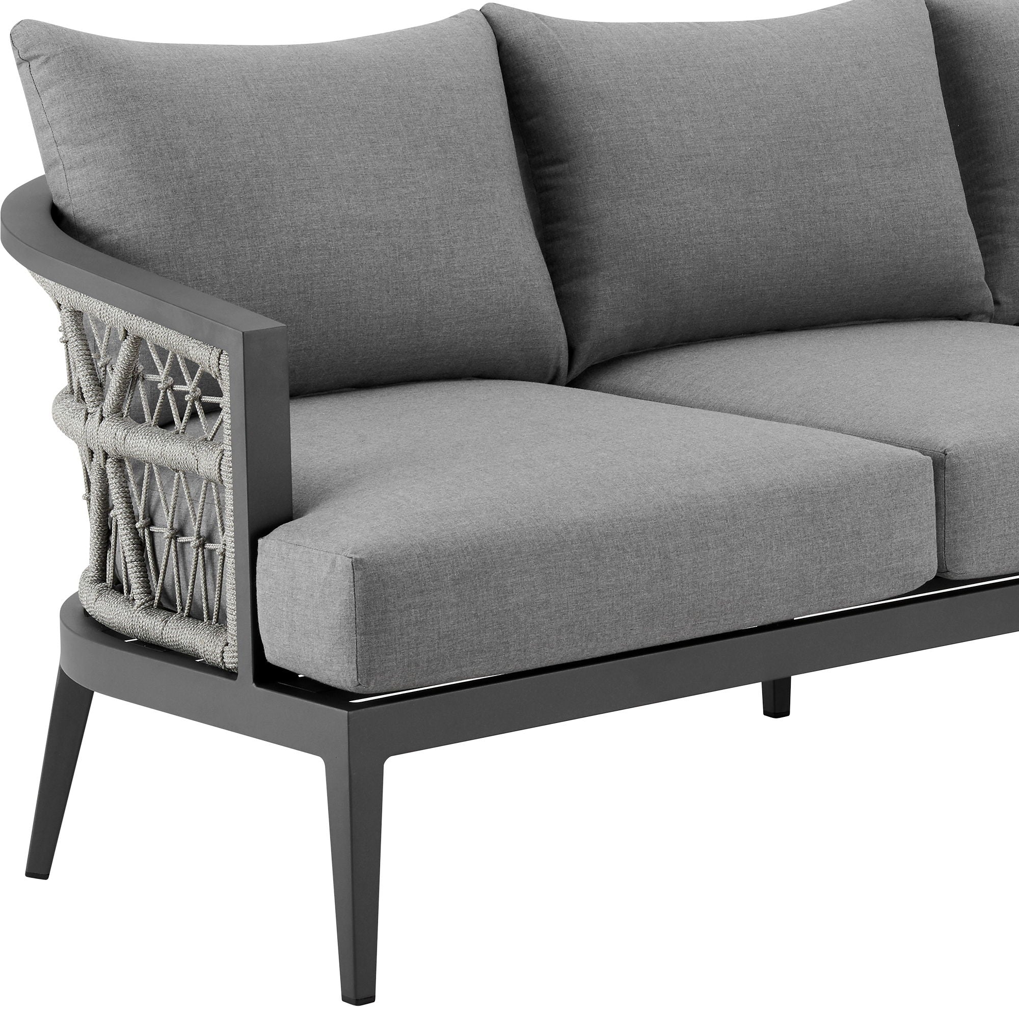 Zella - Outdoor Patio Sofa - Light Gray / Earl Gray - Premium Sofas from Armen Living - Just $2937.50! Shop now at brett interiors