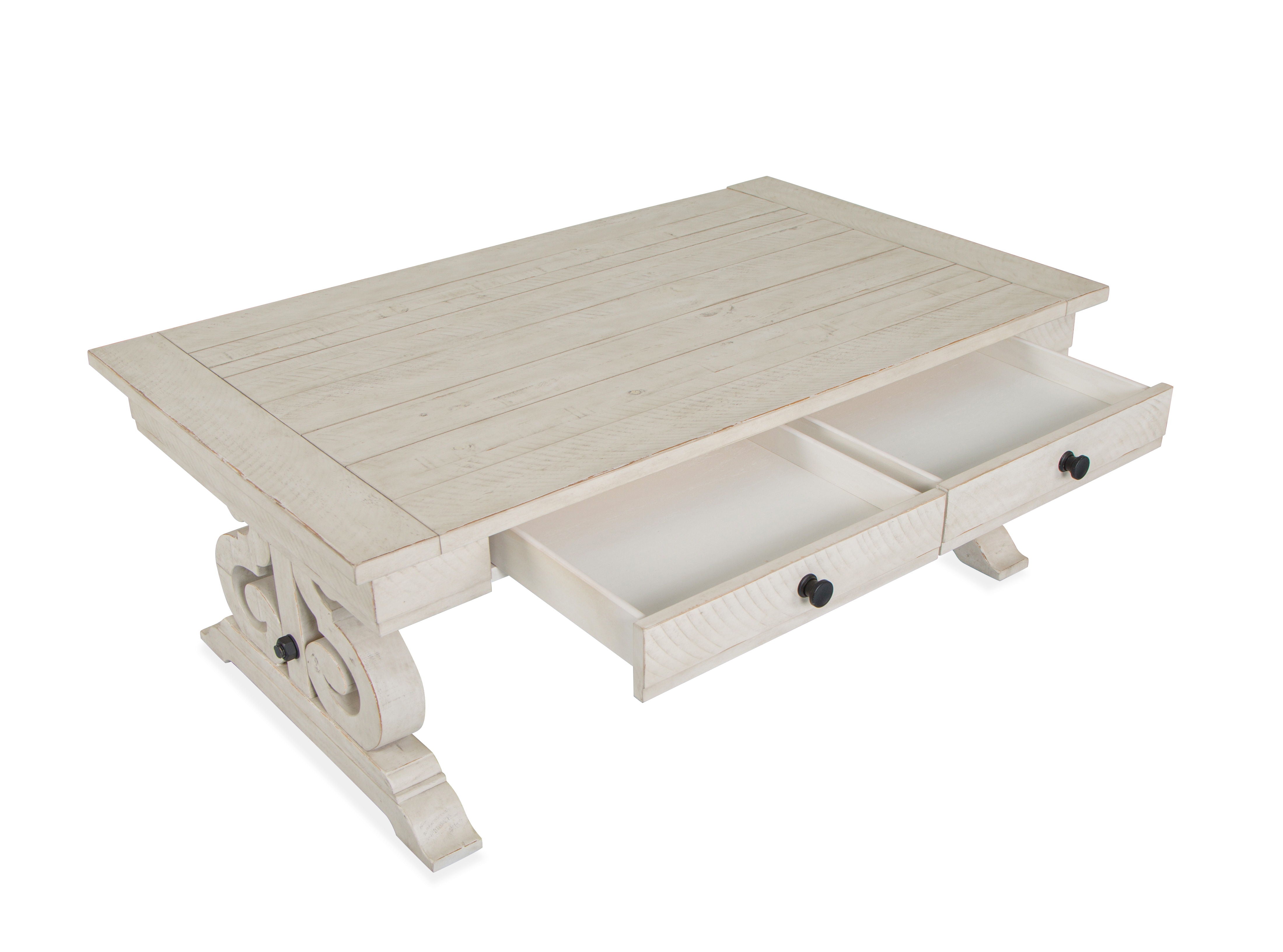 Bronwyn - Rectangular Cocktail Table - Alabaster - Premium Cocktail Tables from Magnussen Furniture - Just $799! Shop now at brett interiors