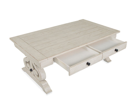 Bronwyn - Rectangular Cocktail Table - Alabaster - Premium Cocktail Tables from Magnussen Furniture - Just $799! Shop now at brett interiors