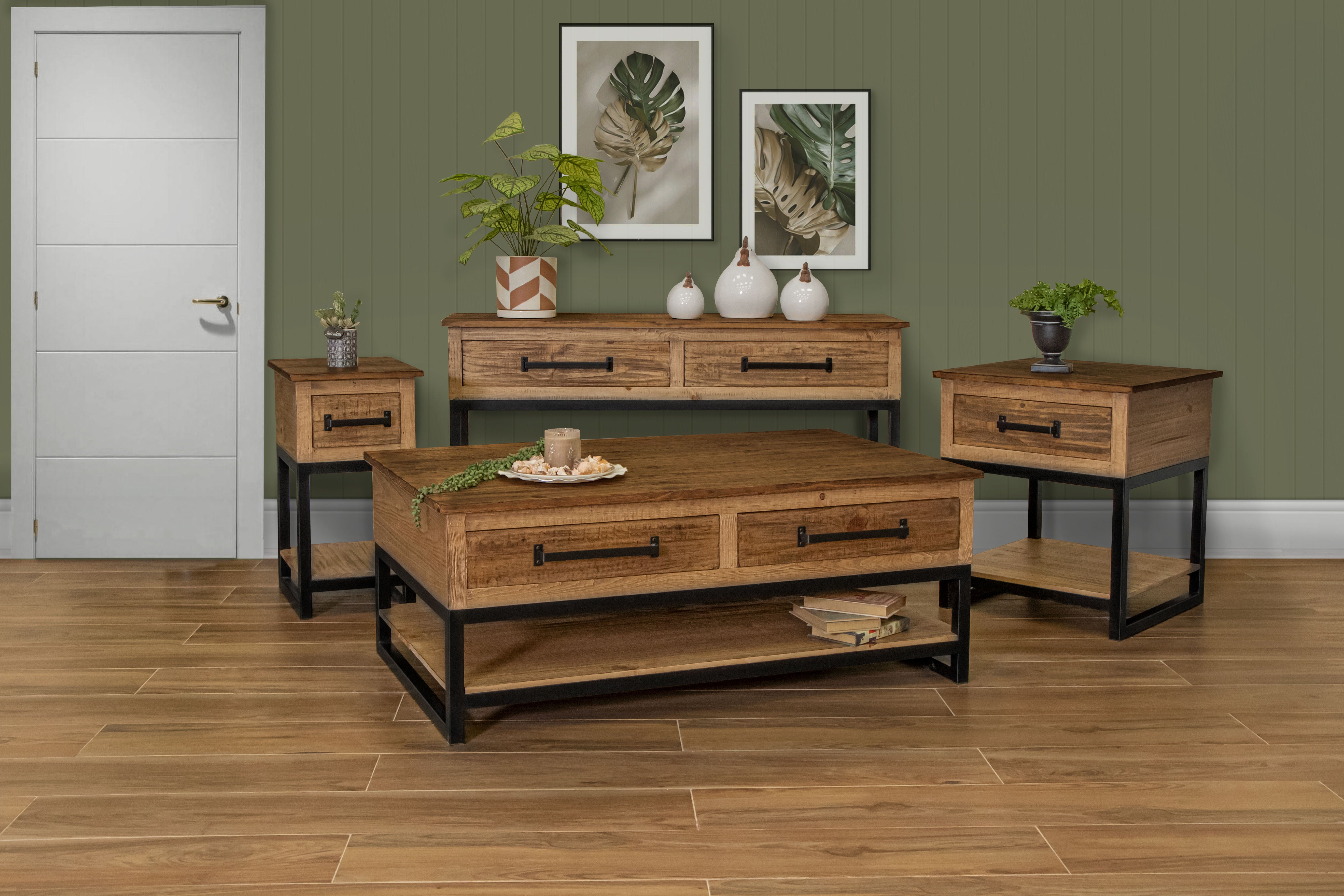 Olivo - Sofa Table - Natural Brown - Premium Sofa Tables from International Furniture Direct - Just $770! Shop now at brett interiors