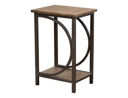 Zandria - Chairside Table - Peanut - Premium Chair Side Tables from International Furniture Direct - Just $275! Shop now at brett interiors