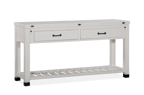 Harper Springs - Flip Top Sofa Table - Silo White - Premium Sofa Tables from Magnussen Furniture - Just $875! Shop now at brett interiors