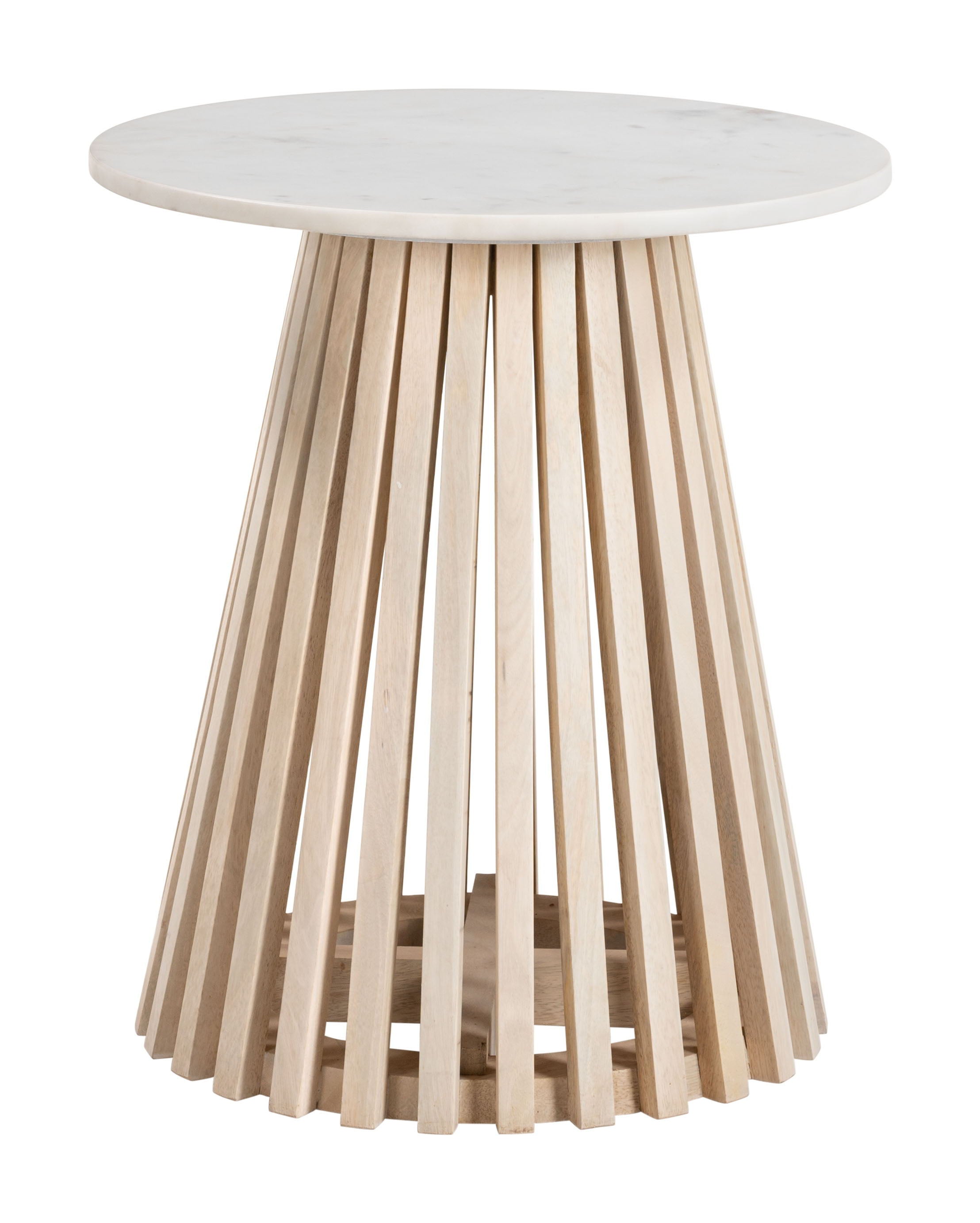 Mazara - Side Table - White / Natural - Premium Side Tables from Zuo Modern - Just $650! Shop now at brett interiors