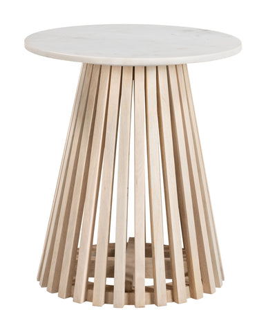 Mazara - Side Table - White / Natural - Premium Side Tables from Zuo Modern - Just $650! Shop now at brett interiors