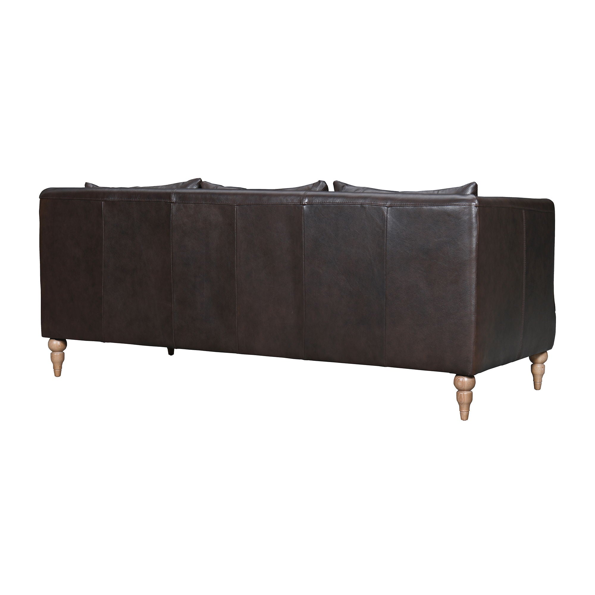 Vincenza - 85" Leather Sofa - Premium Stationary Sofas from Armen Living - Just $3940! Shop now at brett interiors