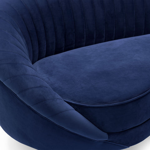 Karisma - Curved Velvet Sofa - Premium Stationary Sofas from Armen Living - Just $1965! Shop now at brett interiors