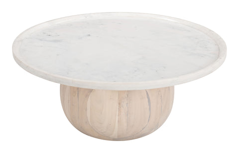 Savona - Coffee Table - White / Natural - Premium Coffee Tables from Zuo Modern - Just $1850! Shop now at brett interiors