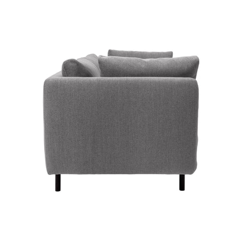 Serenity - 79" Fabric Sofa With Black Metal Legs - Premium Stationary Sofas from Armen Living - Just $1752.50! Shop now at brett interiors