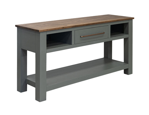 Alban - 1 Drawer Sofa Table - Sage Green & Brown - Premium Sofa Tables from International Furniture Direct - Just $962.50! Shop now at brett interiors