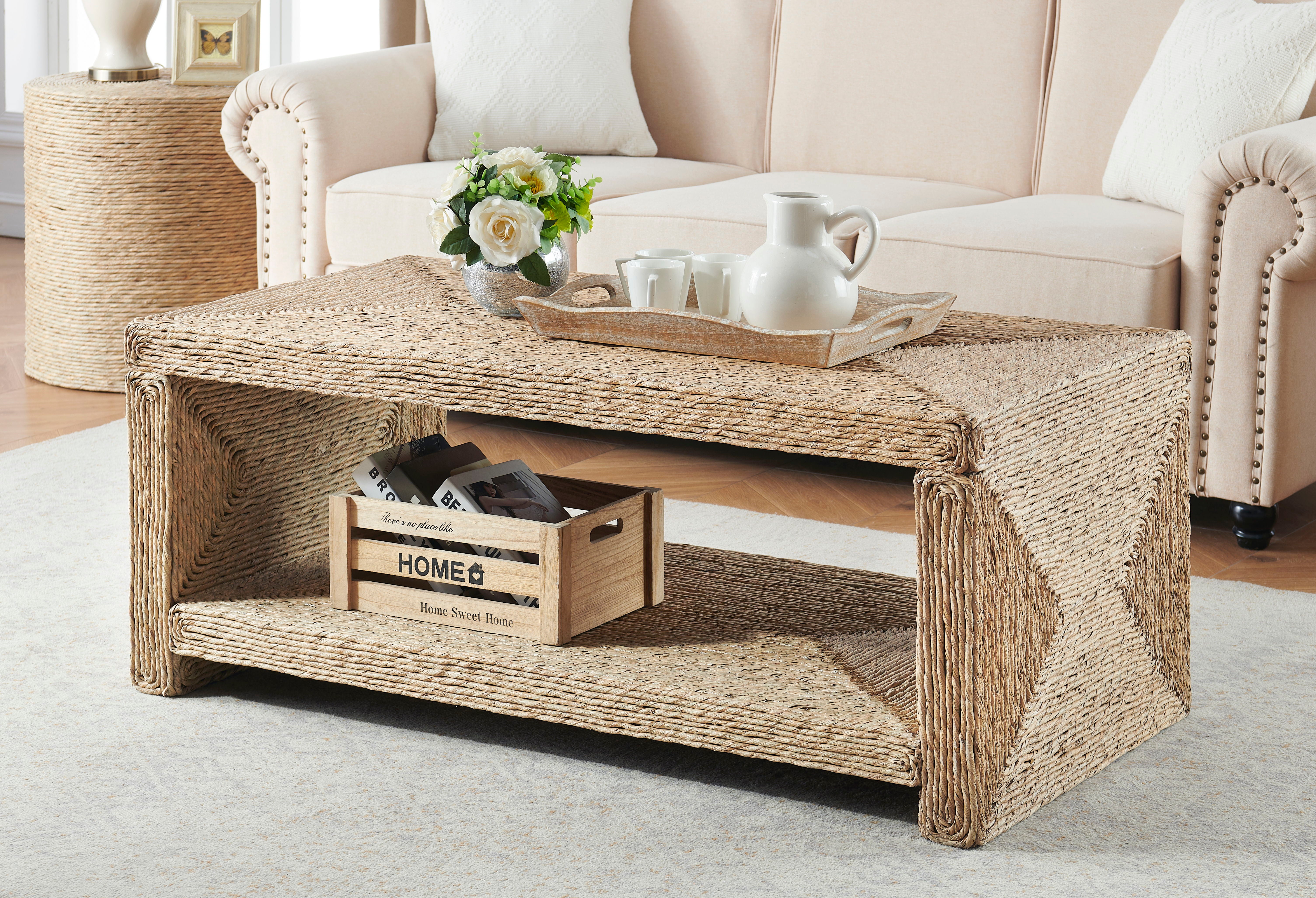 Cayman - Cocktail Table - Natural - Premium Cocktail Tables from Coast2Coast Home - Just $1402.50! Shop now at brett interiors