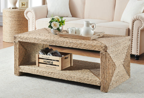 Cayman - Cocktail Table - Natural - Premium Cocktail Tables from Coast2Coast Home - Just $1402.50! Shop now at brett interiors