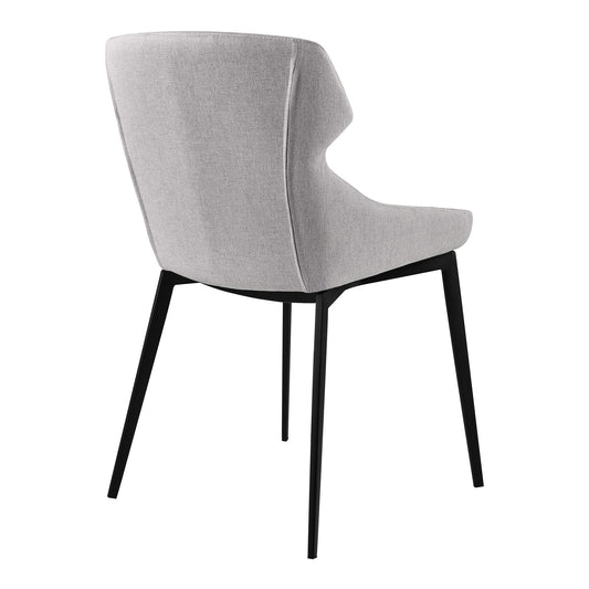 Kenna - Modern Dining Chair (Set of 2) - Matte Black / Gray - Premium Chair Sets from Armen Living - Just $515! Shop now at brett interiors