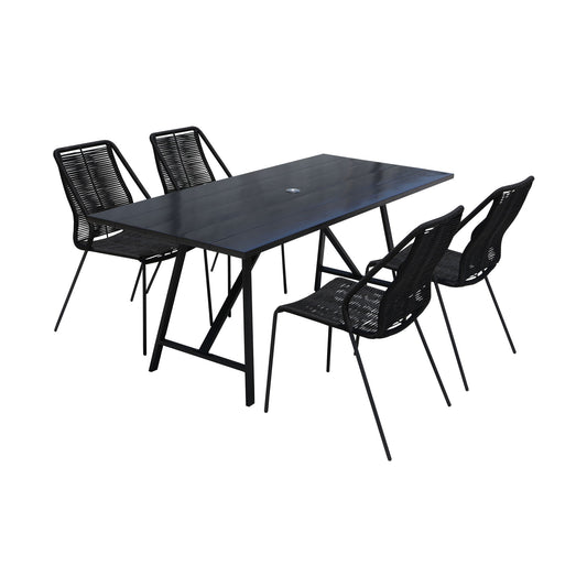 Frinton And Clip - Dining Set - Premium 5 Piece Outdoor Sets from Armen Living - Just $2382.50! Shop now at brett interiors