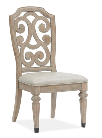 Marisol - Dining Side Chair With Upholstered Seat (Set of 2) - Fawn - Premium Chair Sets from Magnussen Furniture - Just $1120! Shop now at brett interiors