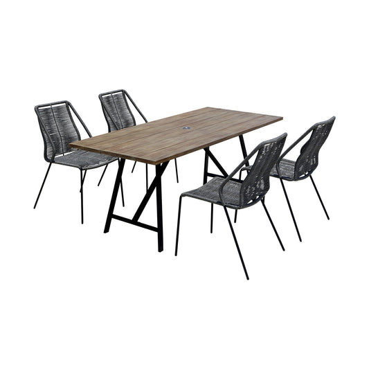 Frinton And Clip - Dining Set - Premium 5 Piece Outdoor Sets from Armen Living - Just $2382.50! Shop now at brett interiors