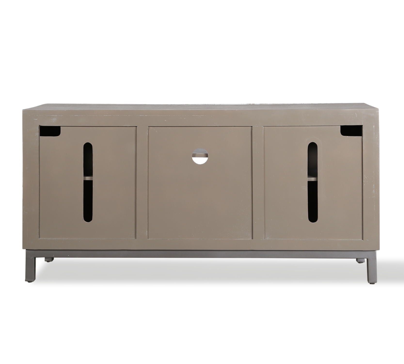 Crossings Serengeti - TV Console - Sandblasted Fossil Grey - Premium TV Stands from Parker House - Just $1072.50! Shop now at brett interiors