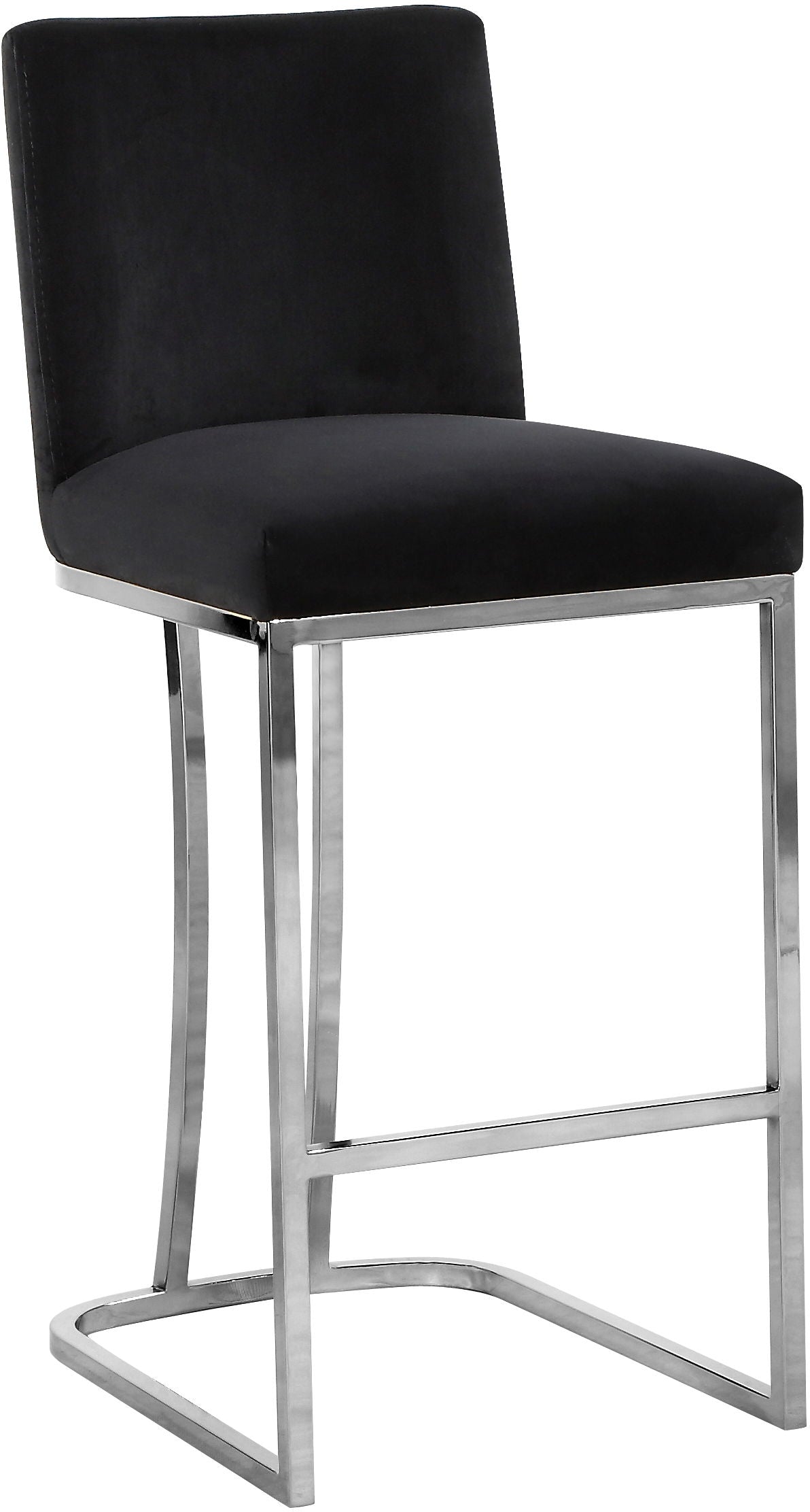 Heidi - Stool with Chrome Legs - Premium Adjustable Height from Meridian Furniture - Just $312.50! Shop now at brett interiors