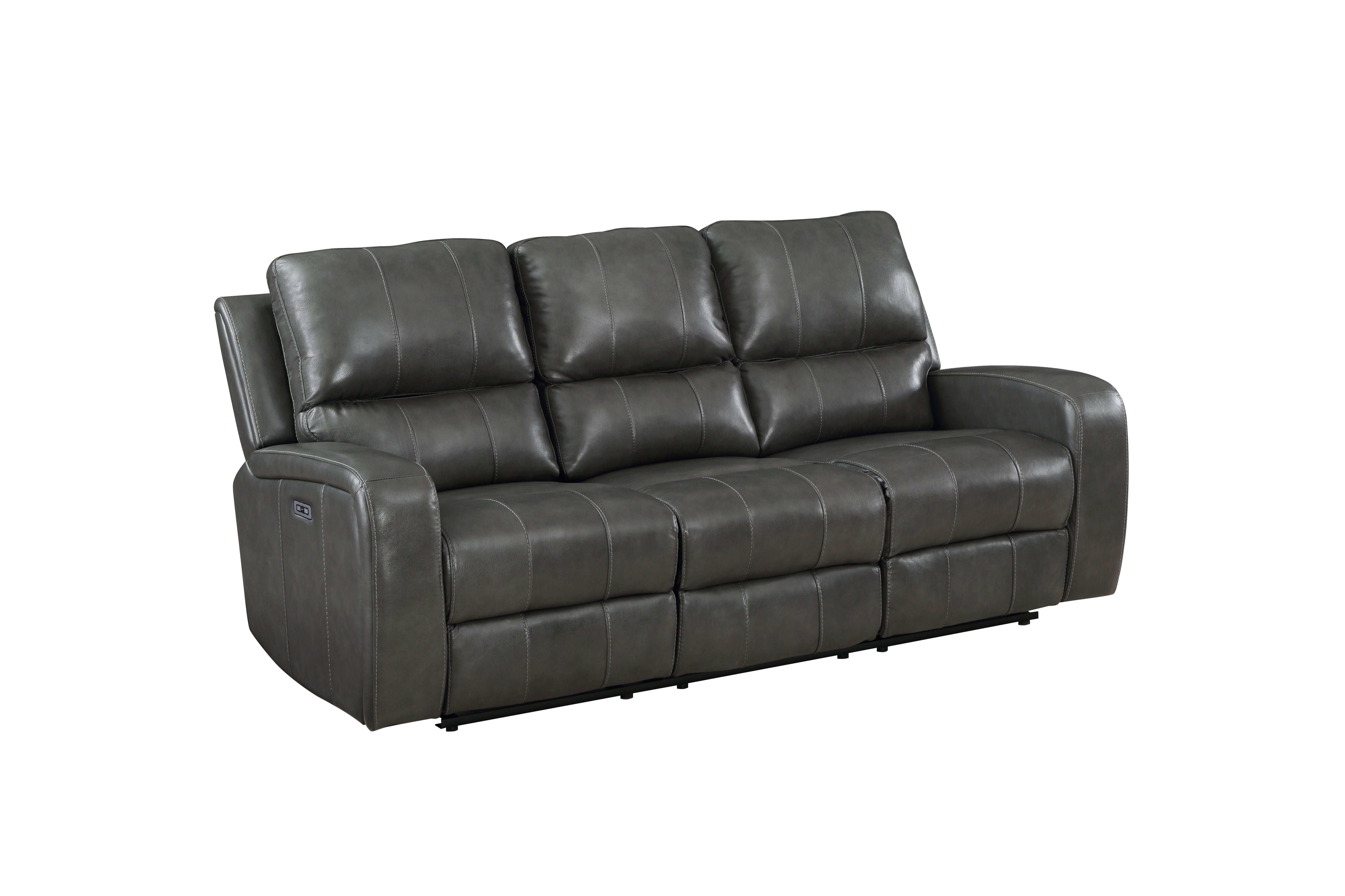 Linton - Leather Sofa With Power Footrest - Premium Reclining Sofas from New Classic - Just $1597.50! Shop now at brett interiors