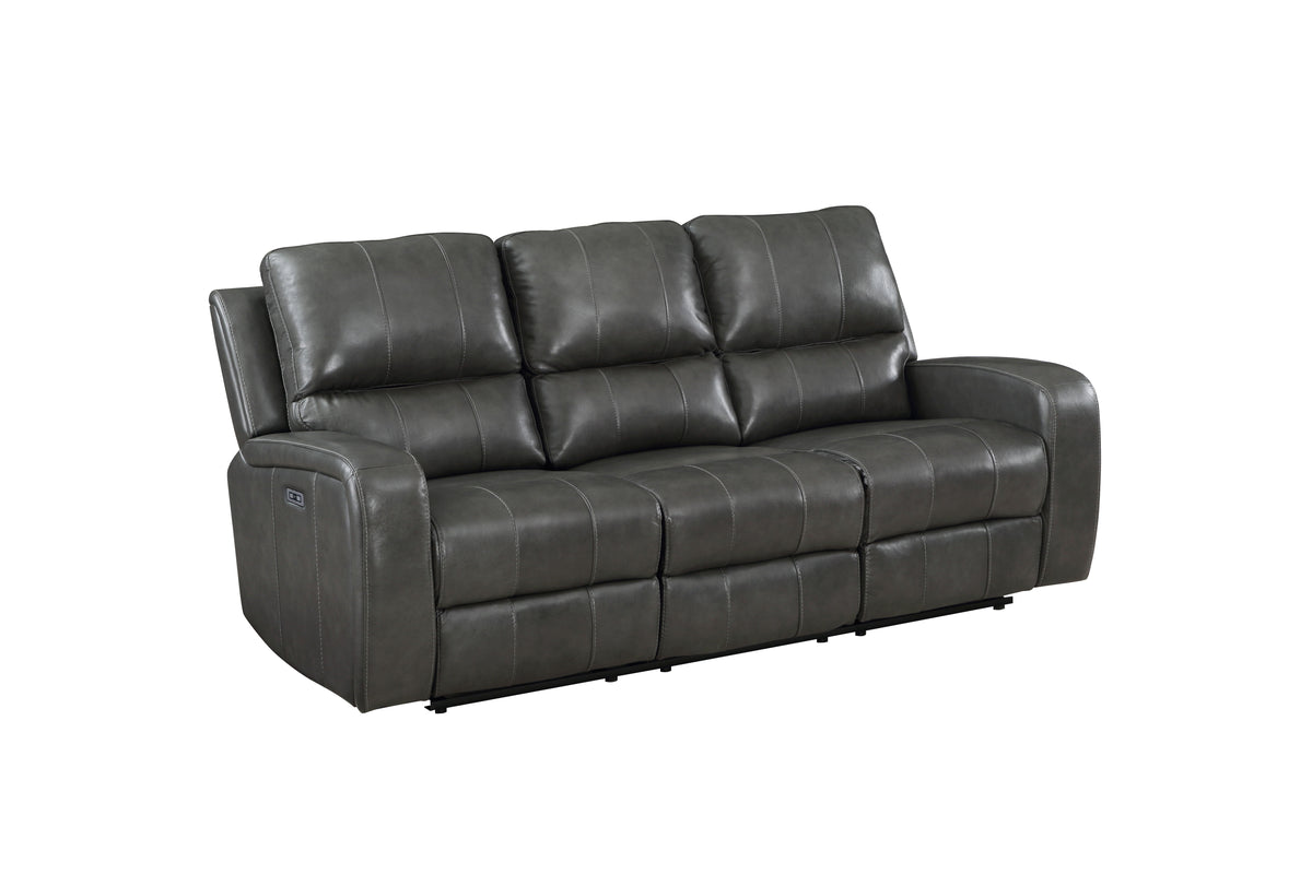 Linton - Leather Sofa With Power Footrest - Premium Reclining Sofas from New Classic - Just $1597.50! Shop now at brett interiors
