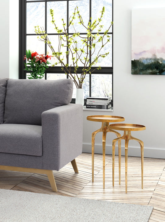 Como - Accent Tables (Set of 2) - Antique Gold - Premium Table Sets from Zuo Modern - Just $925! Shop now at brett interiors