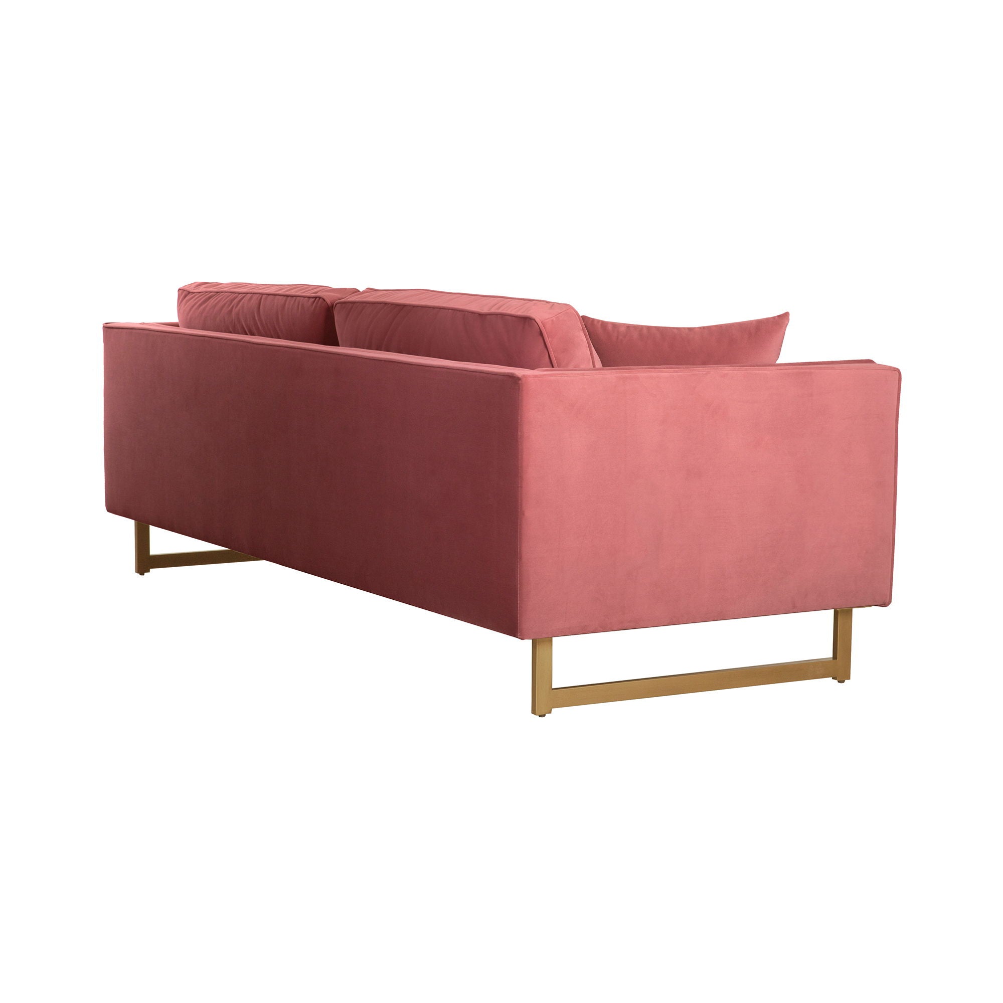Lenox - Modern Sofa With Brass Legs - Premium Stationary Sofas from Armen Living - Just $2185! Shop now at brett interiors
