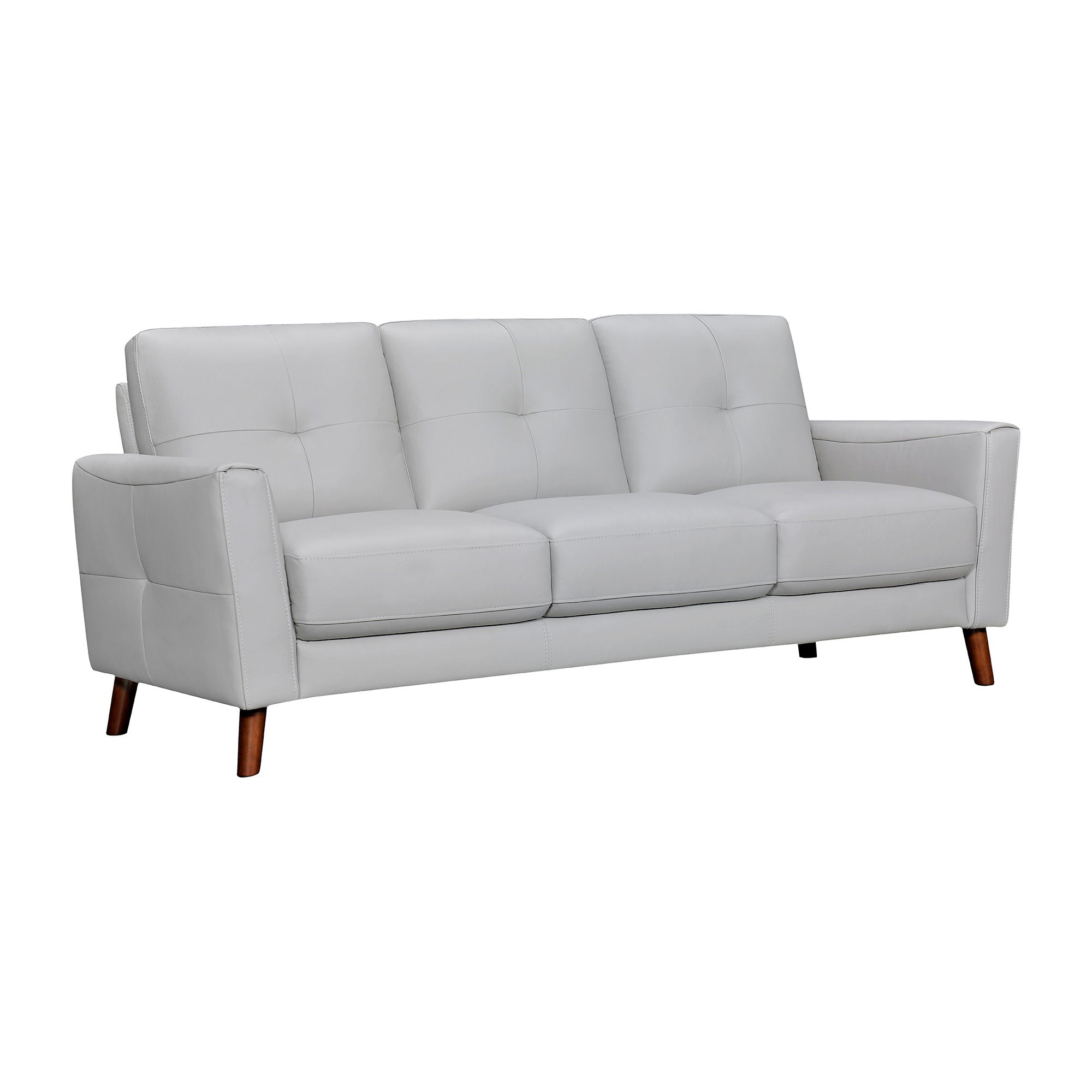 Almafi - 82" Leather Sofa - Premium Stationary Sofas from Armen Living - Just $3010! Shop now at brett interiors